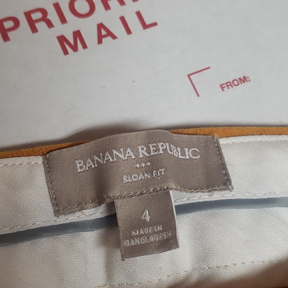 🌹Banana Republic Mustard Color Pants sz 4 - Picture 4 of 11